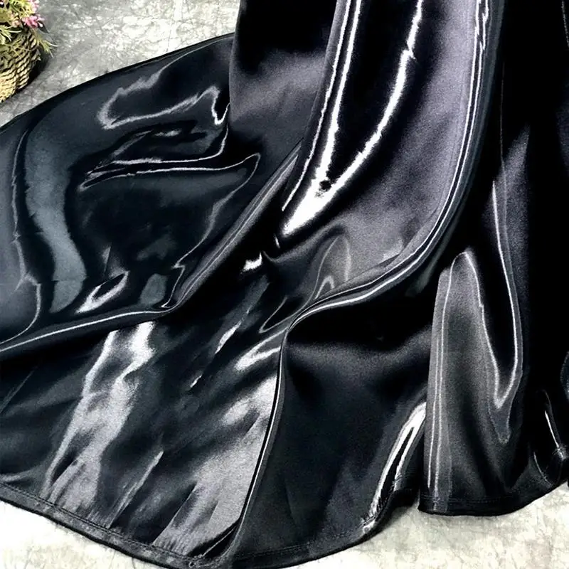 Glossy Metallic Liquid Satin Fabric Reflective Shiny Satin Fabric Fashion Dress coat Suit Design Material