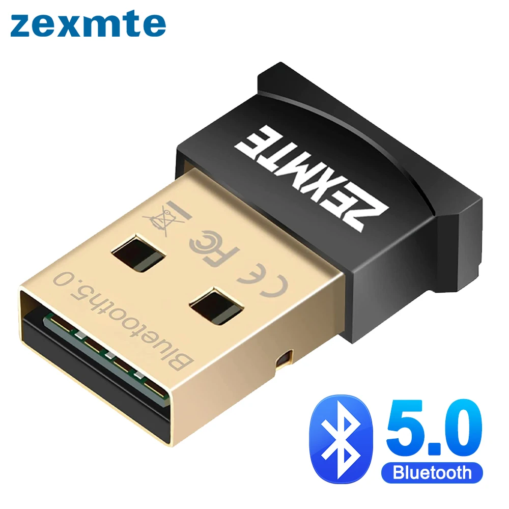 

Zexmte USB Bluetooth 5.0 Dongle Adapter for Speaker Wireless Mouse Keyboard Music Audio Receiver Transmitter receptor Adaptador