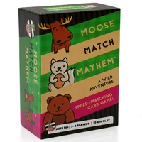 Moose Match Mayhem Card Game Cheese Pizza Wild Adventure Speed Matching Easy Fast and Fun for Family Game Night English Hardcove 2