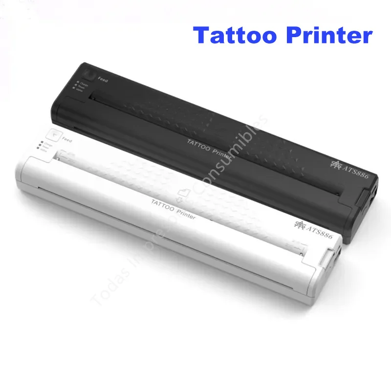 50 pcs Tattoo Transfer Paper Portable Tattoo Printer Transfer Machine ATS886 Free APP Copier Drawing A4 Thermal Stencil Printers images - 6