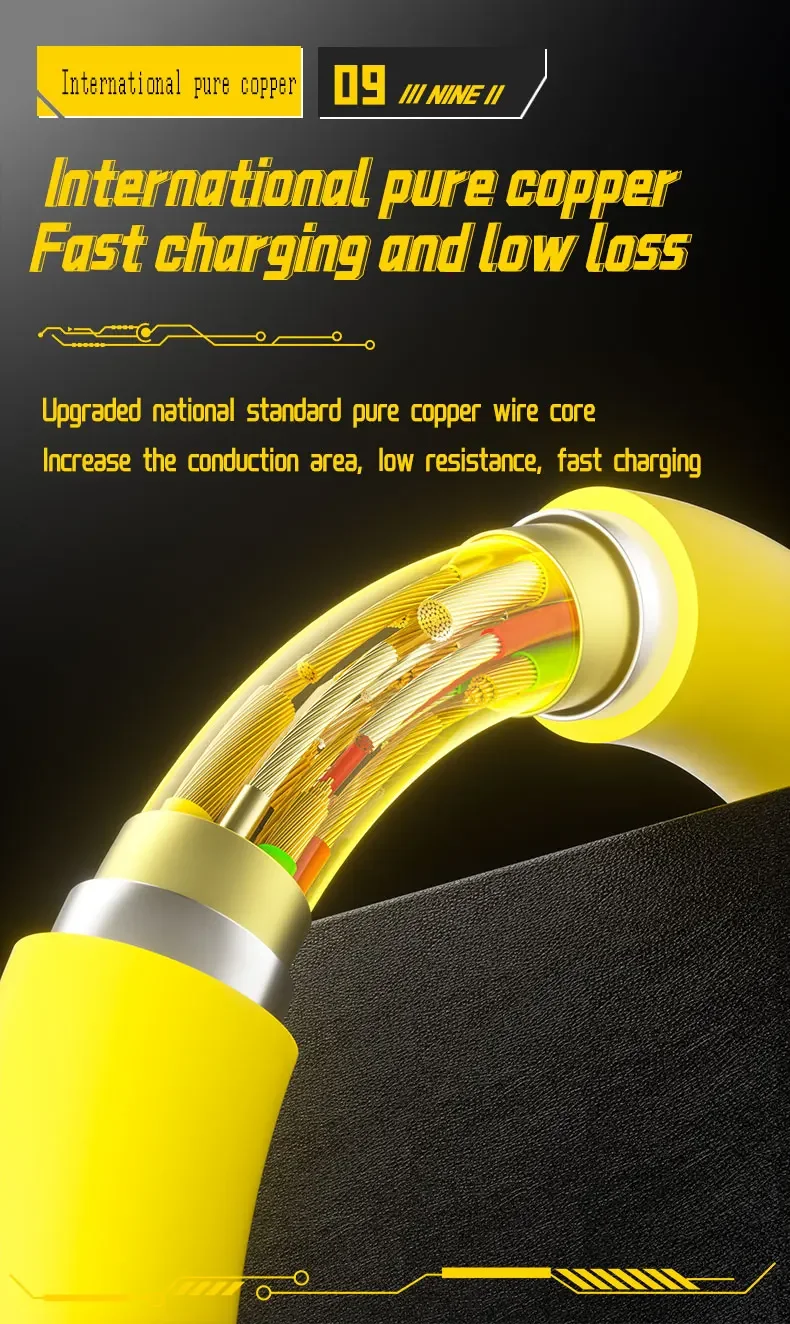 4 in 1 USB C Data Cable Digital Display Silicone for Iphone PD 66W Zinc Alloy Fast Charging Cable Line Type C with LED Design