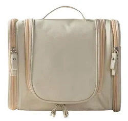 Versatile Waterproof Large Capacity Cosmetic and Travel Bag (Beige)