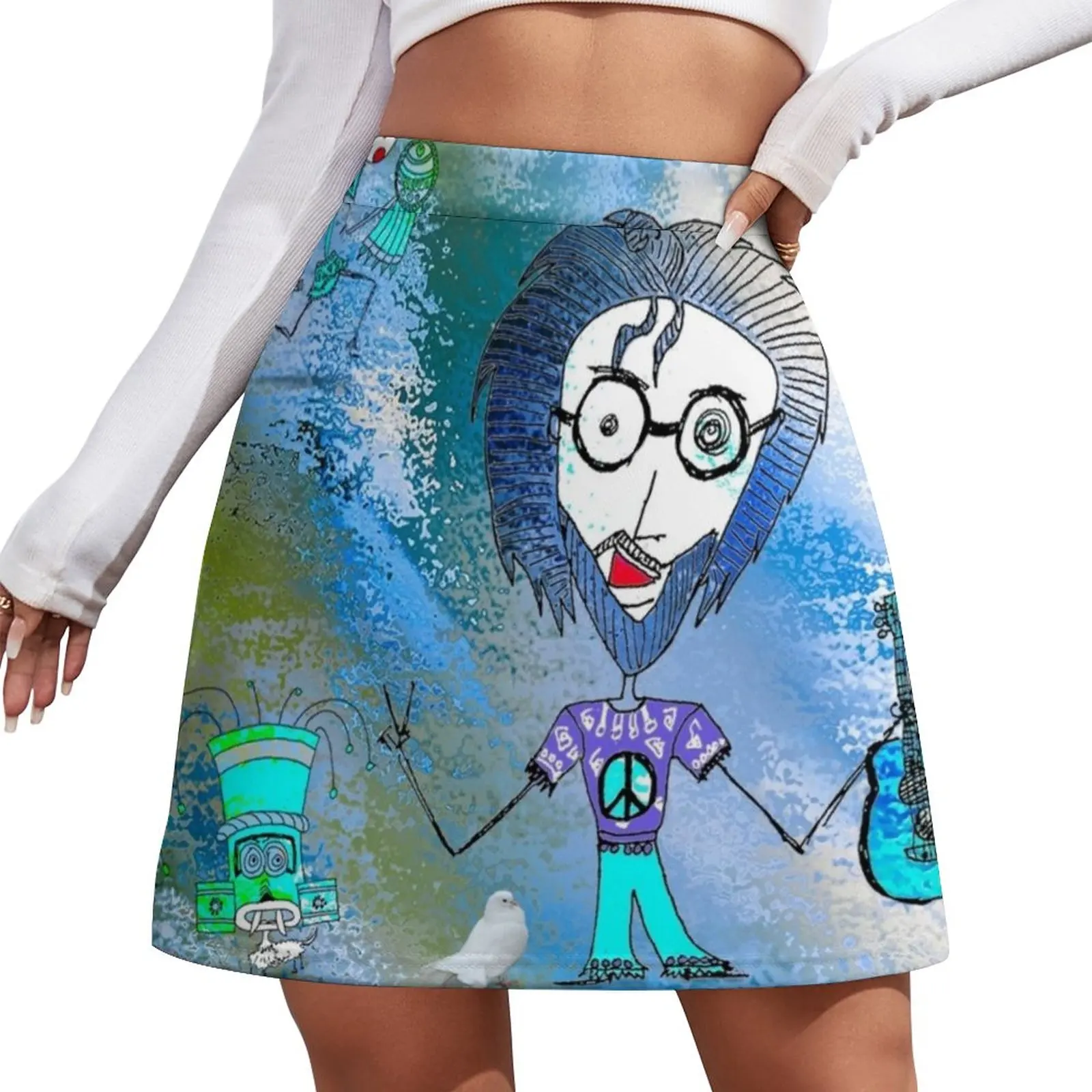 

Peace on the Horizon Mini Skirt korean style clothes summer dress for women 2024 women's skirt 2024 trend