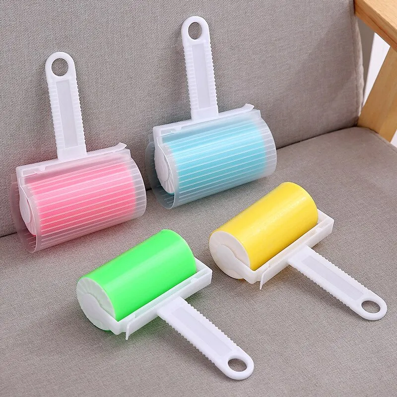 Cover Band Washable Reusable Household Cleaning Remover Portable Hair Rolle Clothes Hair Pet Sticky Roller