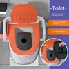 Versatile Bathroom Toilet Chair - For Elderly, Disabled, and Pregnant Women, Movable Indoor Dual-Purpose with Backrest 3