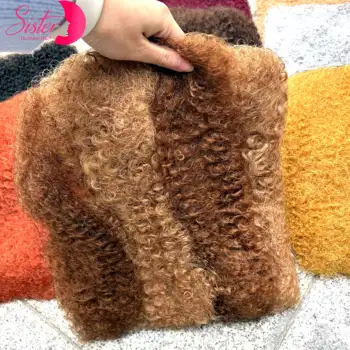 50g/Pack Colored 4c Afro Kinky Bulk Human Hair for Twist Loc Repair Braiding Dreadlock Extensions 100% Human Hair Bulk Extension 1
