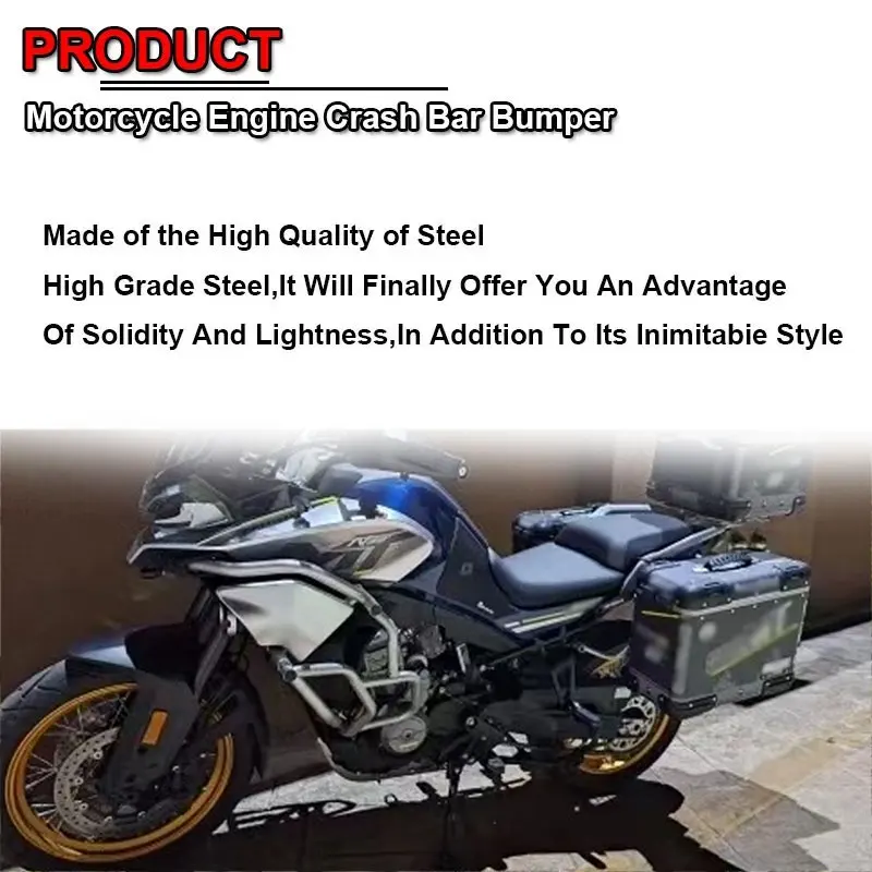 Fit For CFMOTO 800MT 800 MT MT800 23 Motorcycle Highway Engine Guard Crash Bar Frame Bumper Fairing Protector Bar-motorcycle accessories