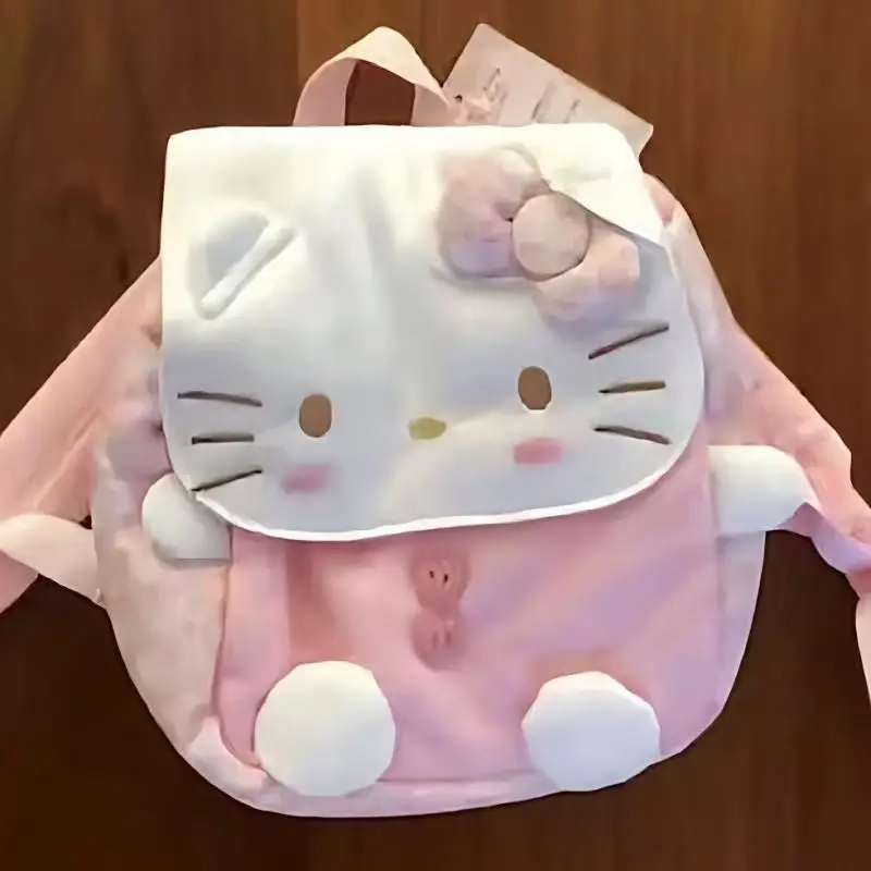 

Мультяшный Sanrioed аниме Hello Kittys рюкзак Ins женское сердечко Kawaii большой емкости для путешествий маленькая школьная сумка праздничные подарки