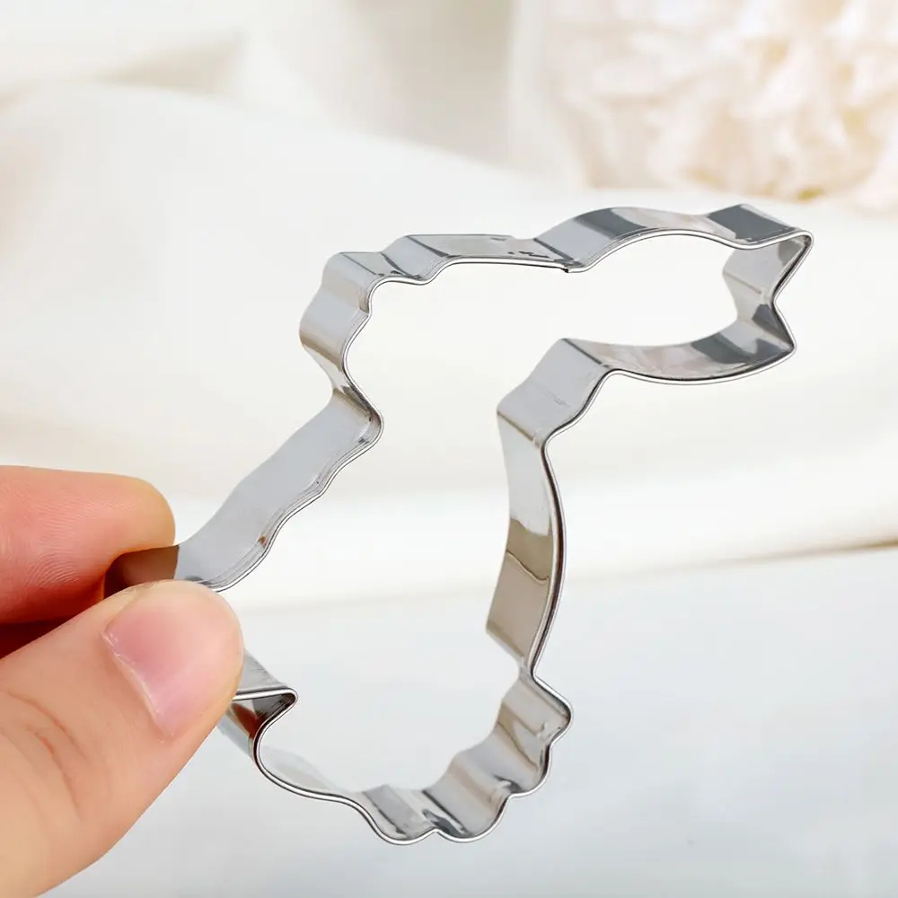 Cookie Cutter 1/3PCS Easter Egg Rabbit Radish Stainless Steel Cookies Cutter Cake Mold DIY Baking Tool