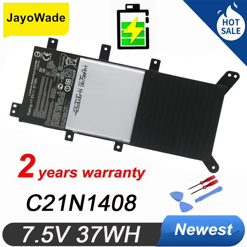 

Новинка 7,5 в 37 Втч C21N1408 Аккумулятор для ноутбука ASUS VivoBook 4000 MX555 V555L V555LB V555U Series C21N1408 Аккумуляторы для ноутбуков