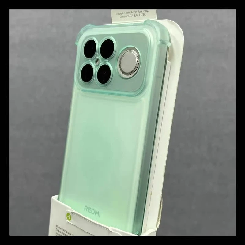 Four-Corner Anti-Shock Transparent Silicone Phone Case - Clear TPU Protective Cover
