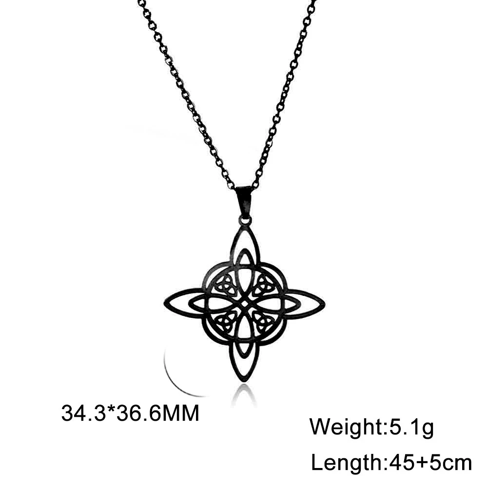 Collana Con Nodo Della Strega In Argento 925 - Portafortuna Celtico, Gioiello Etnico Per Donne, Regalo Significativo