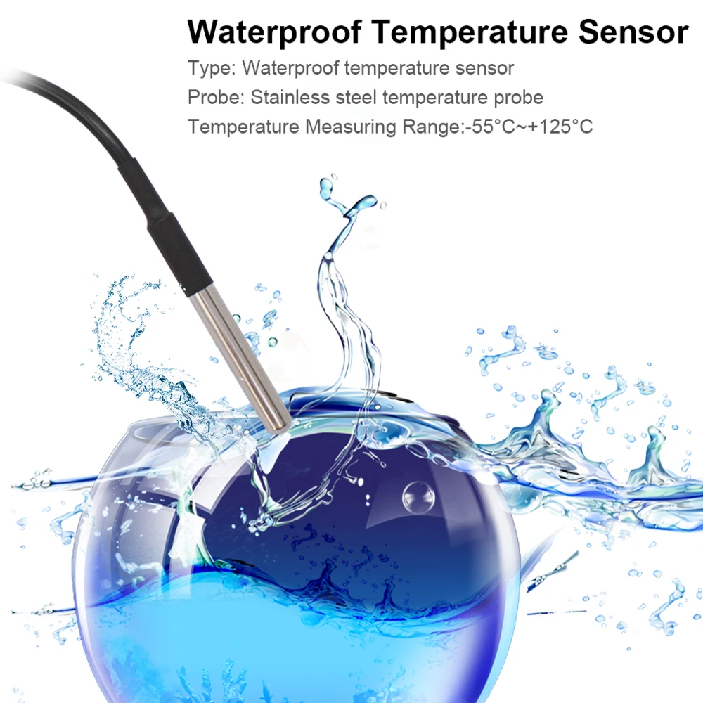 WiFi-Enabled Smart Thermostat Switch with Temperature & Humidity Monitoring