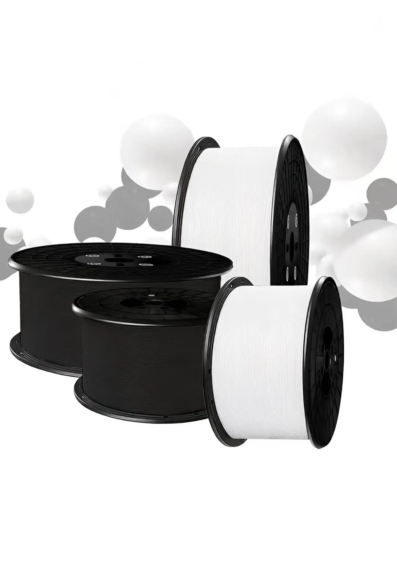 5kg pla 3D 프린터 필라멘트 1.75mm - 고강도, 고순도, 무취, 막힘 없음, 스트링링 없음, 5kg 필라멘트 검정+흰색