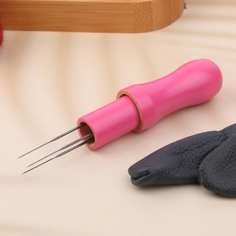 Wool Felting Set 18 Pcs Needles 3 Sizes With Colorful Wood Handle Needle Felting Tool