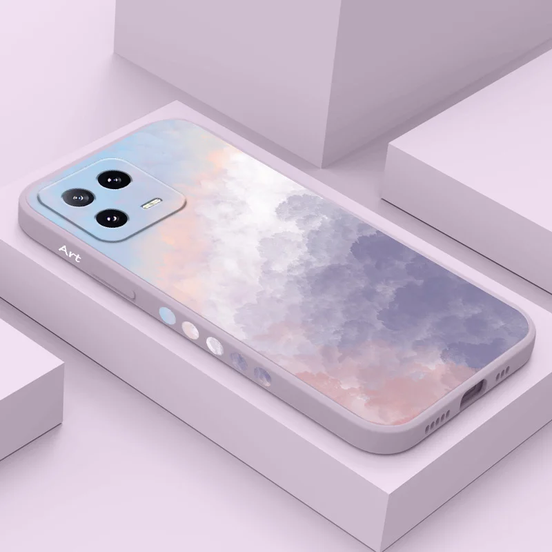 Premium Texture Toning Liquid Silicone Phone Case
