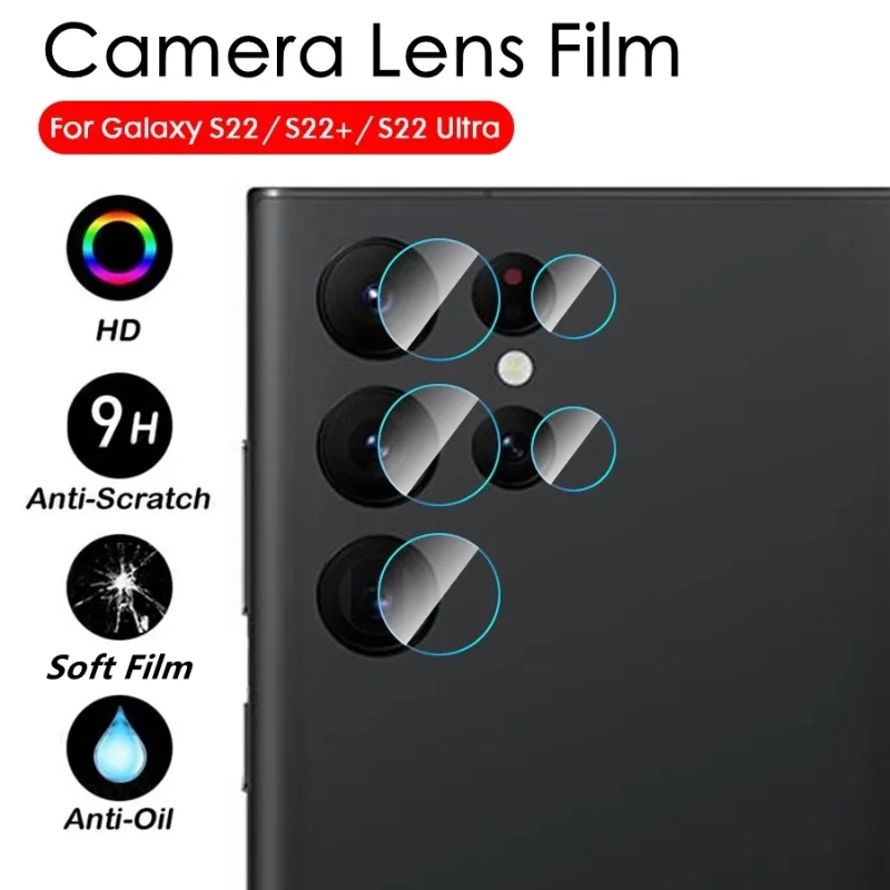 Per Samsung Galaxy S22 Ultra Camera Protector Cover In Vetro Temperato Per Samsung Galaxy S22 Plus S22 Ultra Camera Lens Film Case