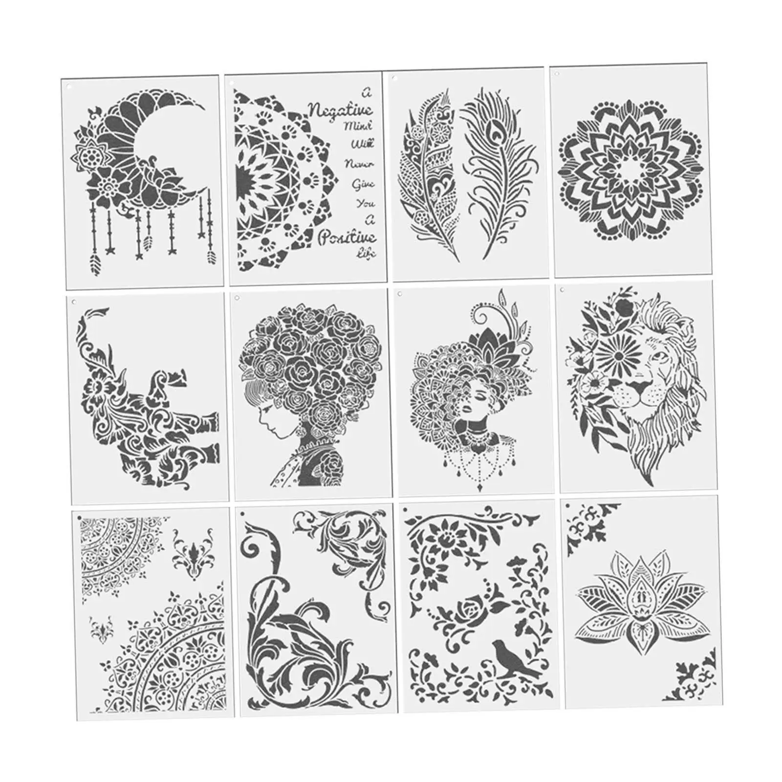 Mandala Stencils Drawing Painting Template Craft Stencil, Diy