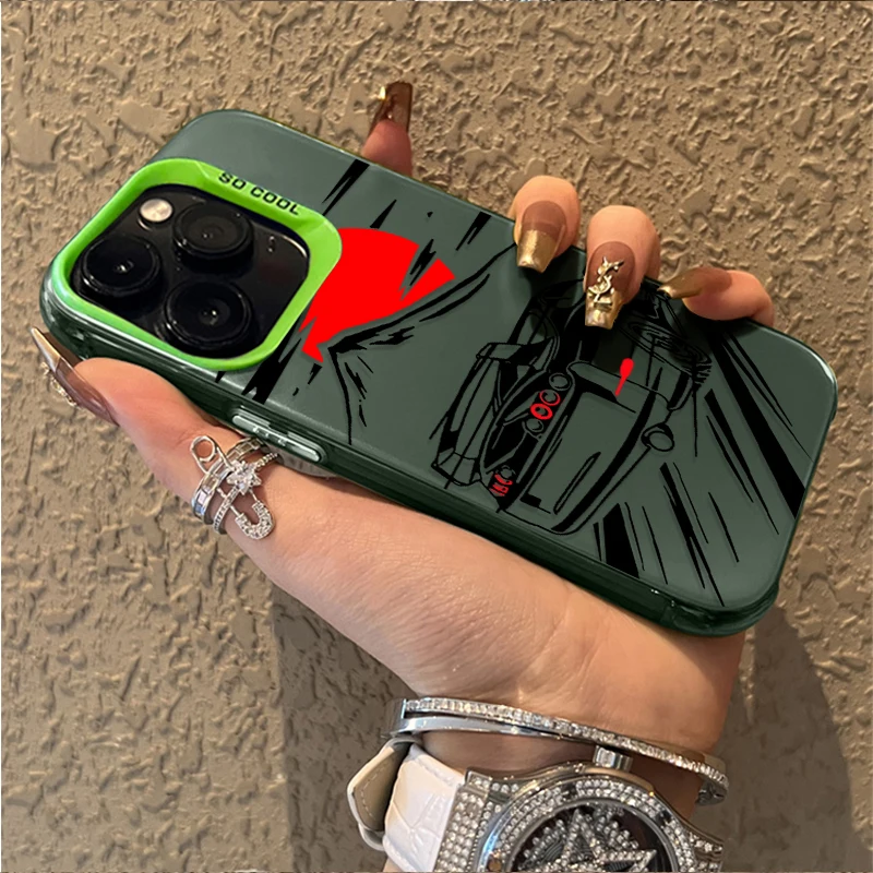JDM Sports Drift Racing Matte Back Phone Case