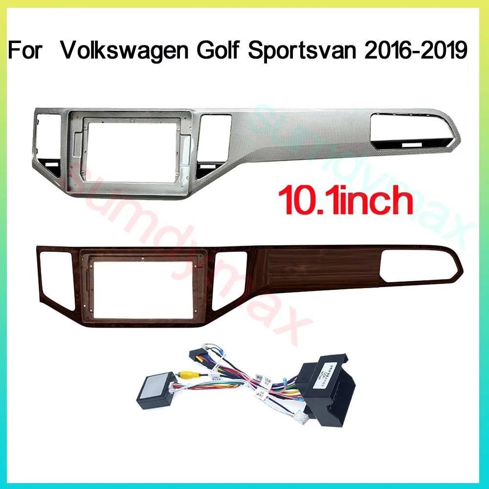 

Автомобильный радиоприемник 10,1 дюйма, 2 Din, android, облицовка для Volkswagen Golf Sportsvan 2016-2019, большой экран, радио, аудио, приборная панель, комплект