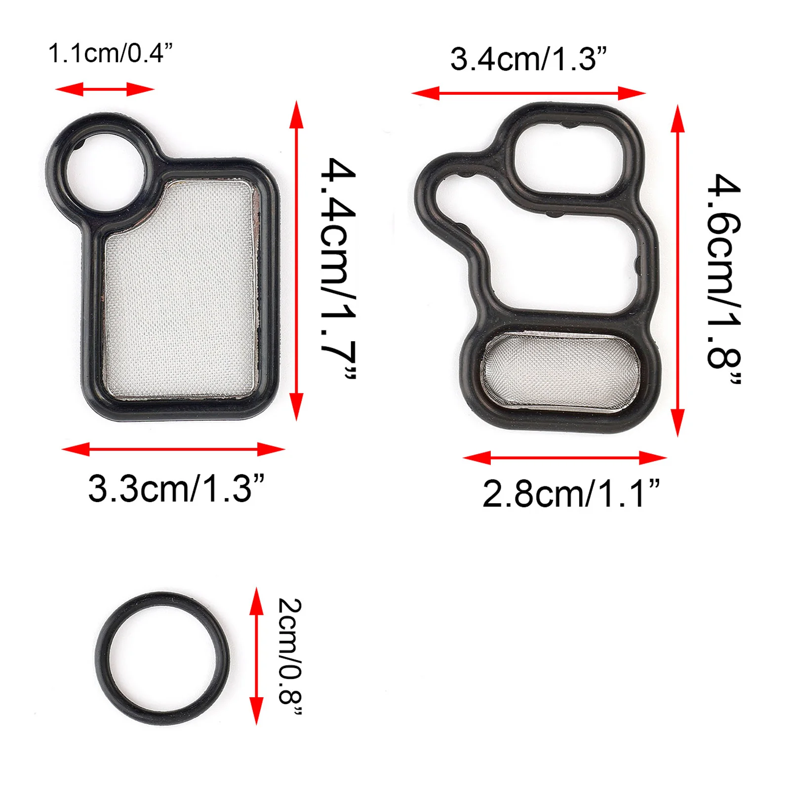 3 Pcs Solenoid Valve Cover Gaskets for VTEC Acura Honda Civic RSX CRV Accord Element 91319-PAA-A01 15815-RAA-A02 15845-RAA-A01 o ring gasket washers and gaskets o ring kit