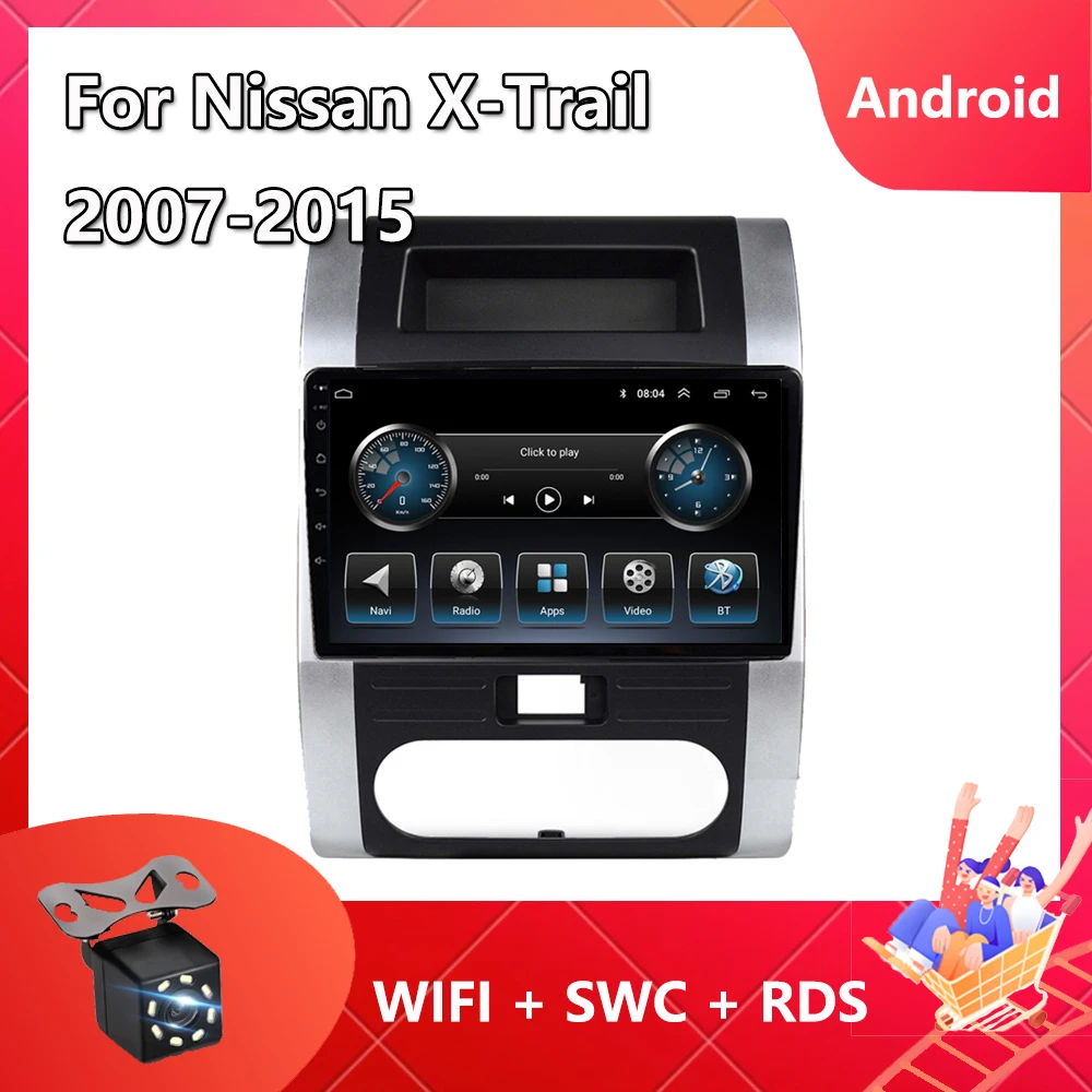 

Автомагнитола 2 din для Nissan X-Trail 2007-2015, Android 10, GPS-навигация 1024*600, HD сенсорный экран, Bluetooth, Wi-Fi, FM, RDS, OBD, TMPS, BT