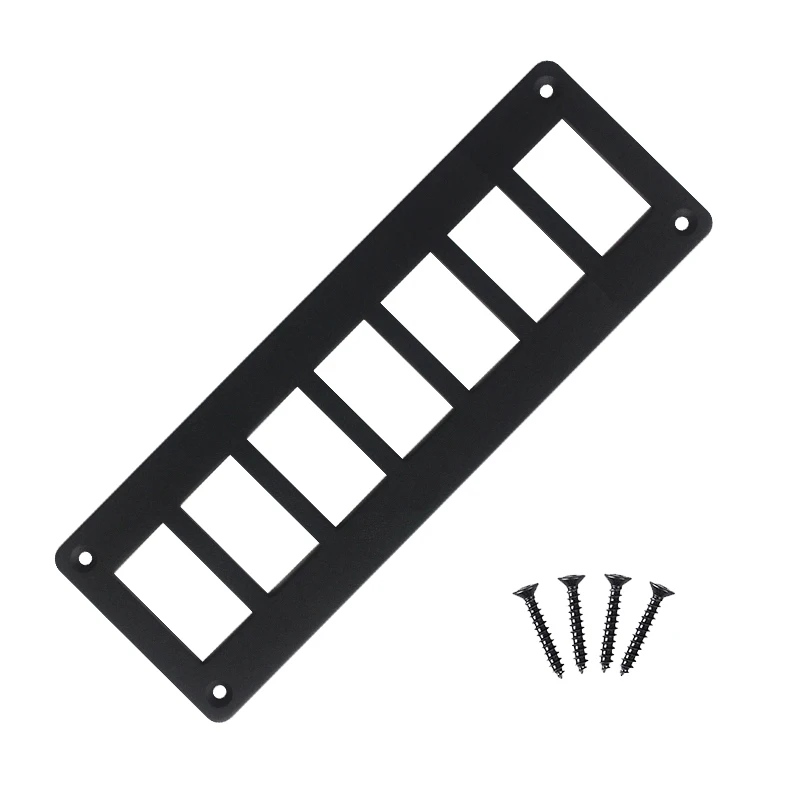 Multi-Gang Aluminum Rocker Switch Housing Frame Panel