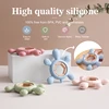 Baby Teether Kid Cartoon Turtle Shape Teething Silicone Dental Care Gums Anti-eating Hand ​Molar Stick BPA Free ​Baby Accessorie 2