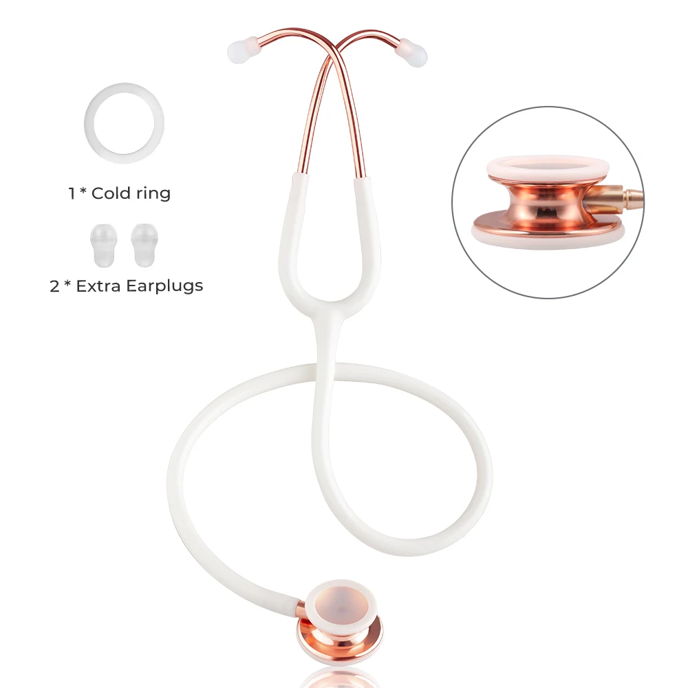Portable Double Sided Stethoscope Medical Accessories Professional Cardiology Stethoscope Medical Equipment Nurse Vet Doctor