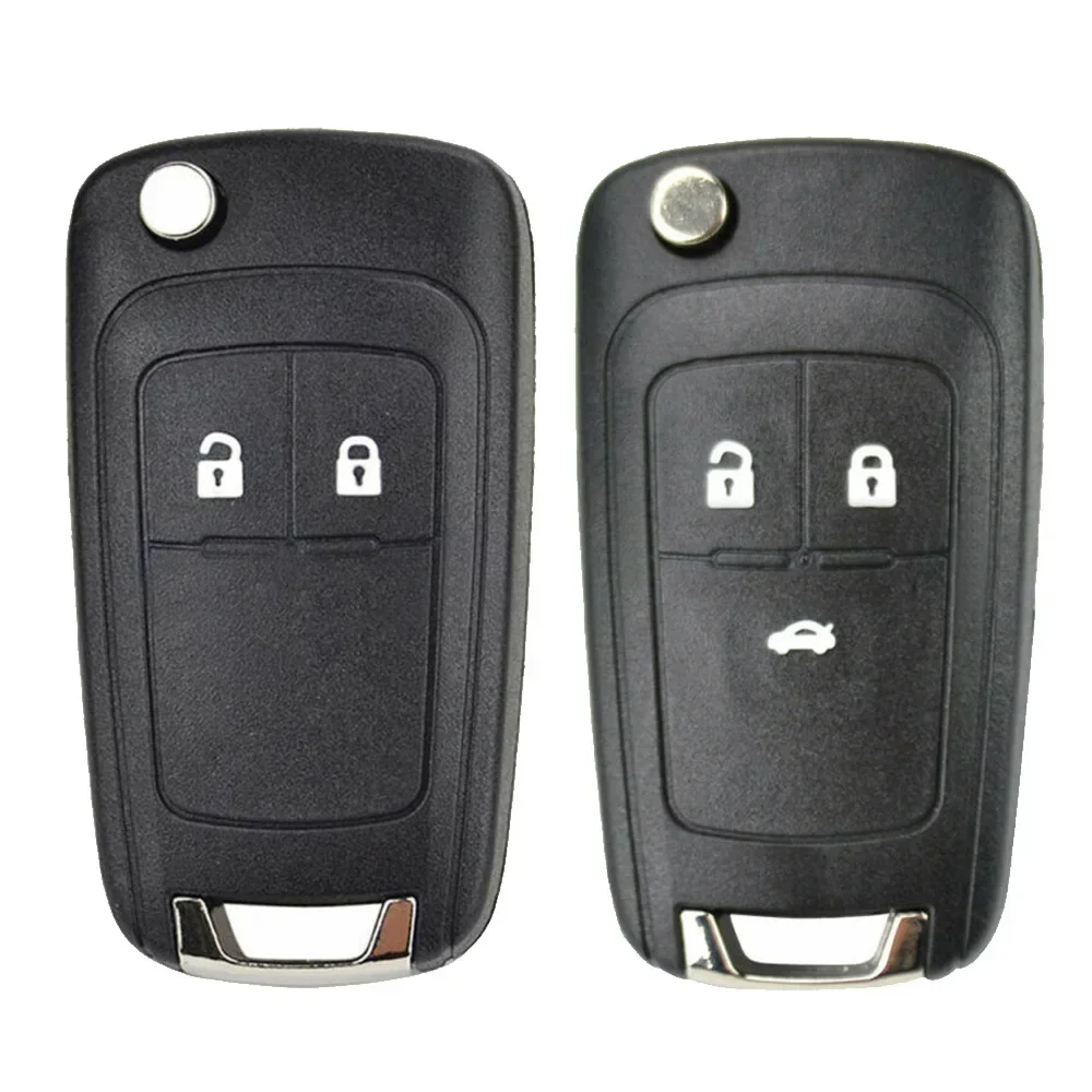 Car key shell 2/3Buttons Car Remote Key Shell Case Cover For Chevrolet Spark/Orlando/Aveo Flip Folding Key Shell Replacement