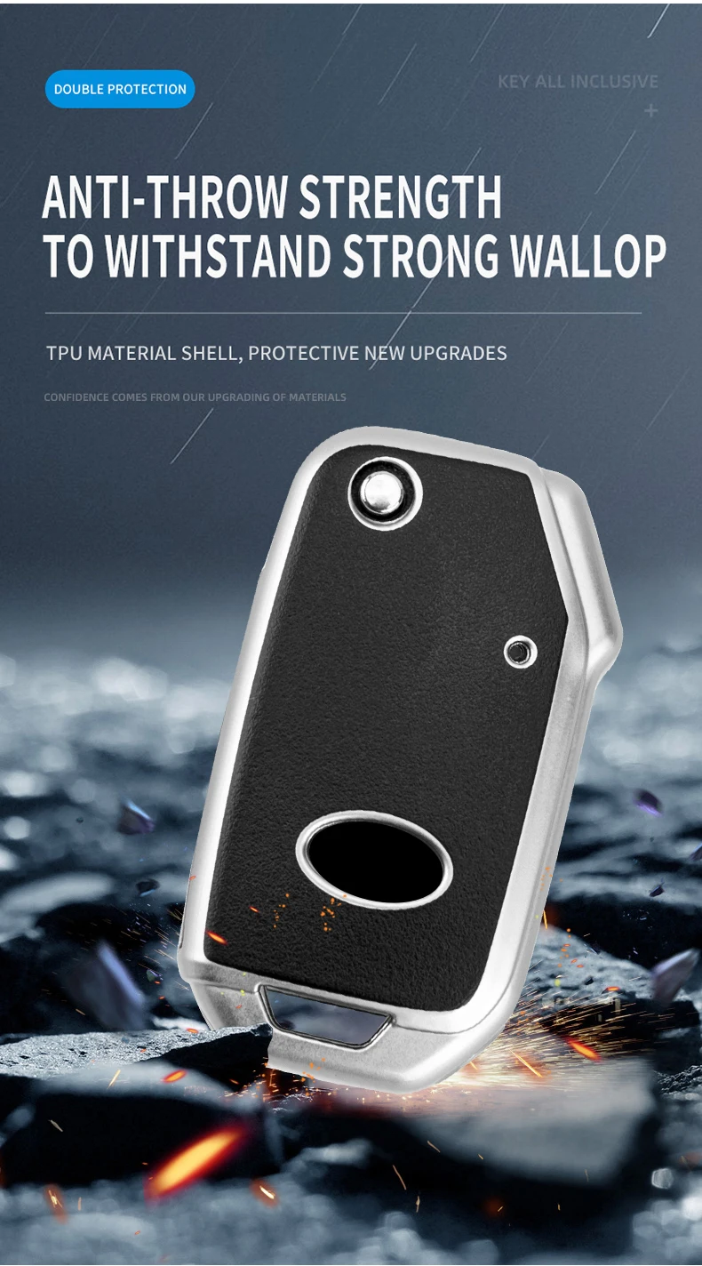 New Fashion Soft Tpu Flip Key Fob Cover Case Holder per Kia Sportage Cerato Forte 2019 2020 - S5629b26665e84ae48477e3e5a69ddc25i