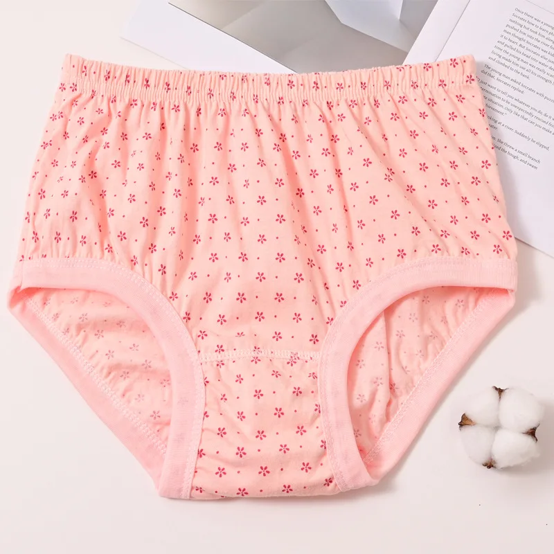 3pcs Pure Cotton Women Panties Large Size High Waist Underwear Briefs Mother Breathable Comfort Panty Plus Size Female Lingeries