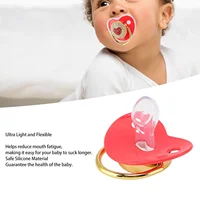 Newborn photography accessories - exquisite and luxurious reassuring diamond silicone nipple, keeping babies quiet and BPA free 4