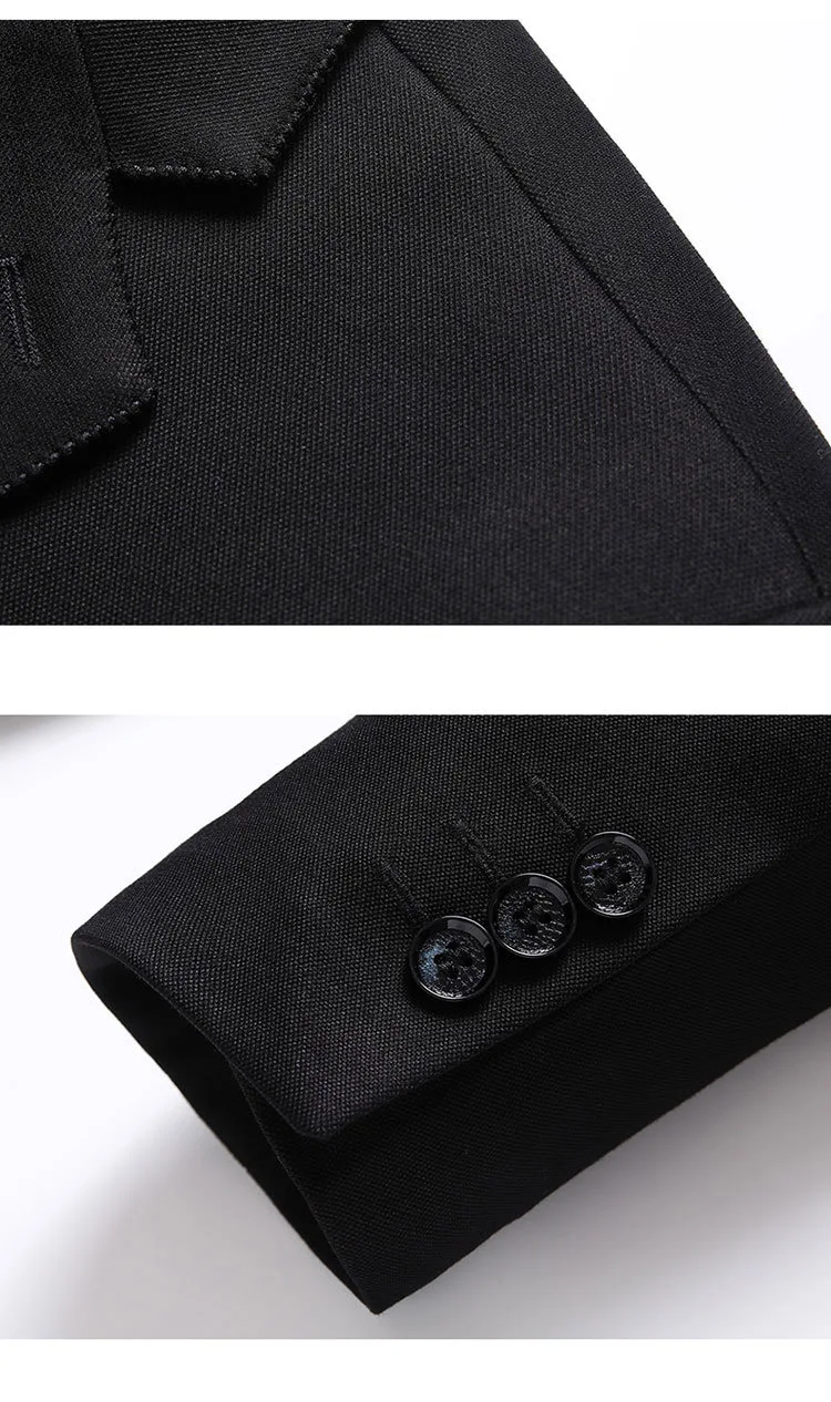 Spring Autumn New Men's Plus Size 8XL Black Casual Suit Men's Casual Single Suit 150kg Large 7xl Blazers for men