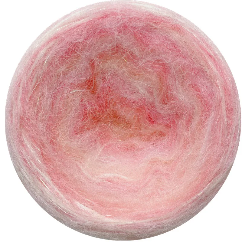50g Fantasy Color Dyed Sweater Yarn DIY Hand-knitted Gradient Crochet Thread Wool Mohair Scarves Socks Gloves Material