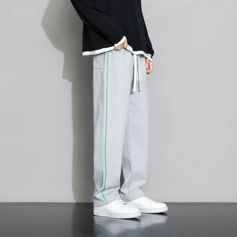Men's pants fashion black baggy casual streetwear jogging bottoms mens korean review a lot of clothing letter straight pants XXL