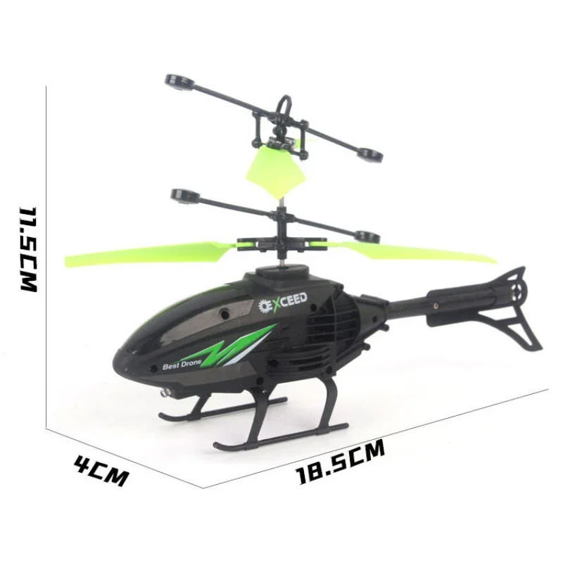 2 in1 Induction Watch Gesture Remote Control Toy RC Helicopter Impact Resistant Helicopter with Lighting 6