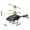 2 in1 Induction Watch Gesture Remote Control Toy RC Helicopter Impact Resistant Helicopter with Lighting 6