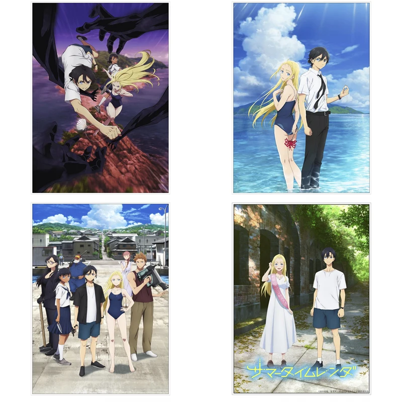  Summer Time Rendering Anime Manga Poster (2) Artworks Canvas  Poster Room Aesthetic Wall Art Prints Home Modern Decor Gifts  Framed-unframed 12x18inch(30x45cm): Posters & Prints