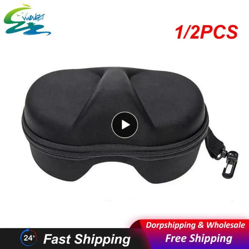 

1/2PCS Loogdeel Protection EVA Ski Eyewear Case Snow Skiing Goggles Box Waterproof Snowboard Bag Eyewear case Zipper Hard Box