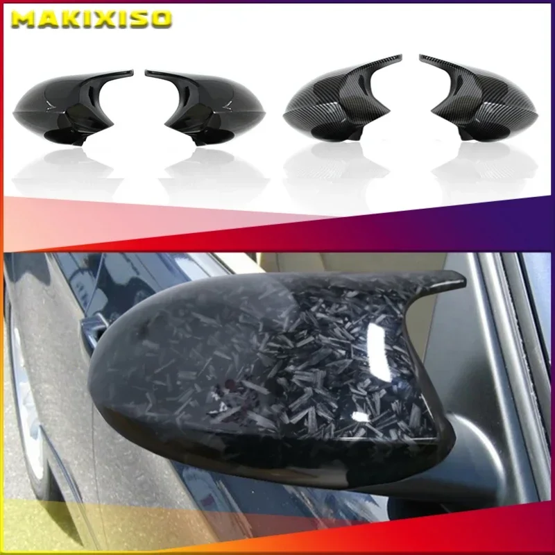 

Rearview Mirror Covers for Bmw 1 3 Series E90 E91 E92 E93 E80 E81 E87 E88 Rear-View Carbon Fiber Gloss Black