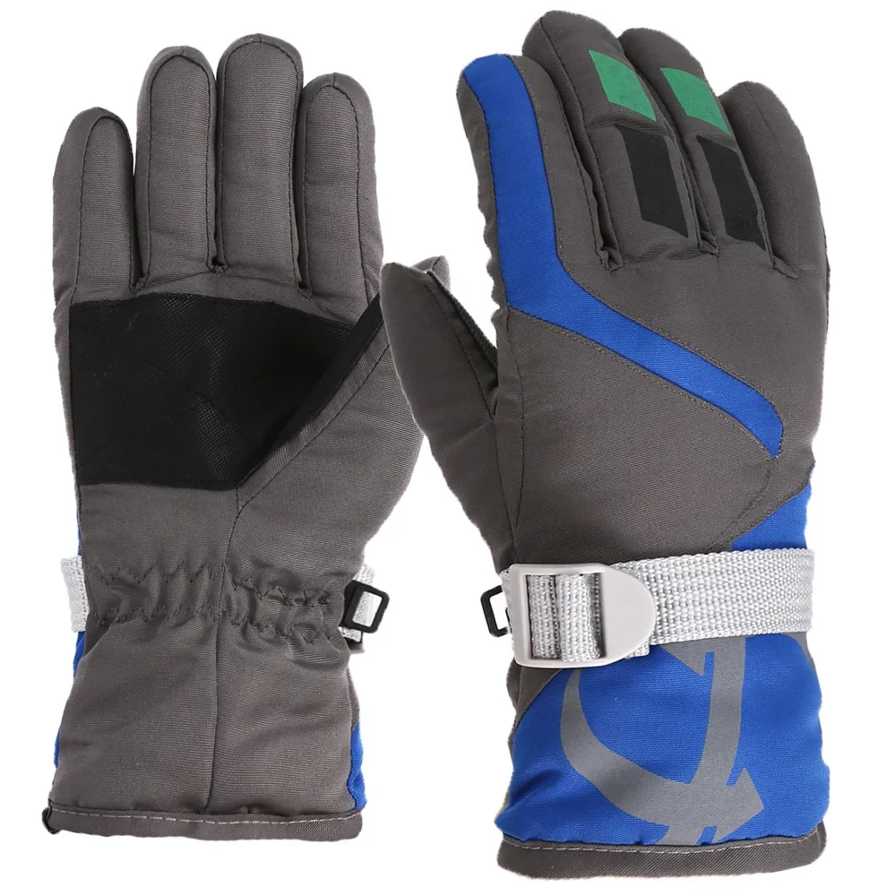 Winter Snow Warm Gloves for Children Aged 3-7 Years Thicken Warm Skiing Mittens Kids Boys Girls Ski Snowboard Windproof Gloves