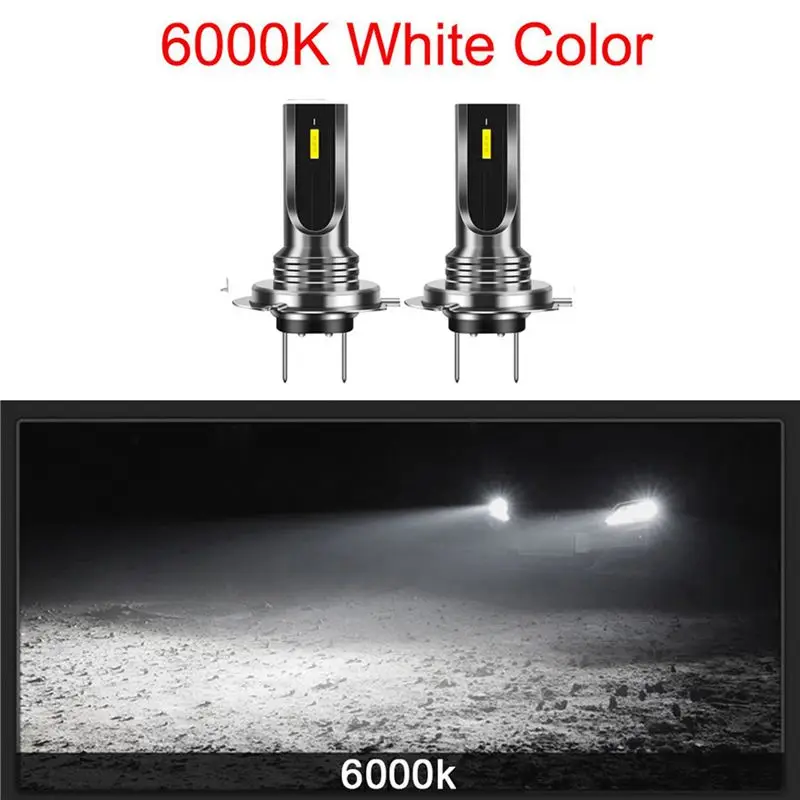 4Pcs 자동차 H7 LED 전구 헤드 라이트 램프 화이트 6000K 80W CSP 칩 6SMD 오토바이 안개 램프 1860 16000LM 러닝 라이트