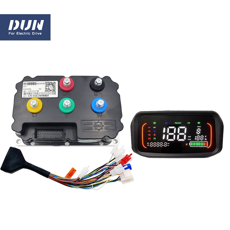 

3KW-4KW 190A 72V ND72360 BLDC Programmable Motor Controller Fardriver with ONE-LIN N7 Speedometer For QS Spoke E-Bicycle