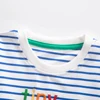 Jumping Meters 2-7T New Arrival Striped Animals Embroidery Boys Tshirts Autumn Winter Children's Clothes Long Sleeve Kids Tops 3