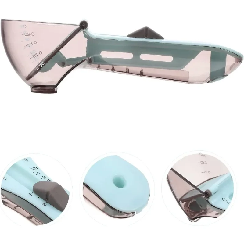 Adjustable Measuring Scoop Kitchen Tool for Dry and Liquid Ingredients Portable Precision Spoon with Scale for Baking Cooking
