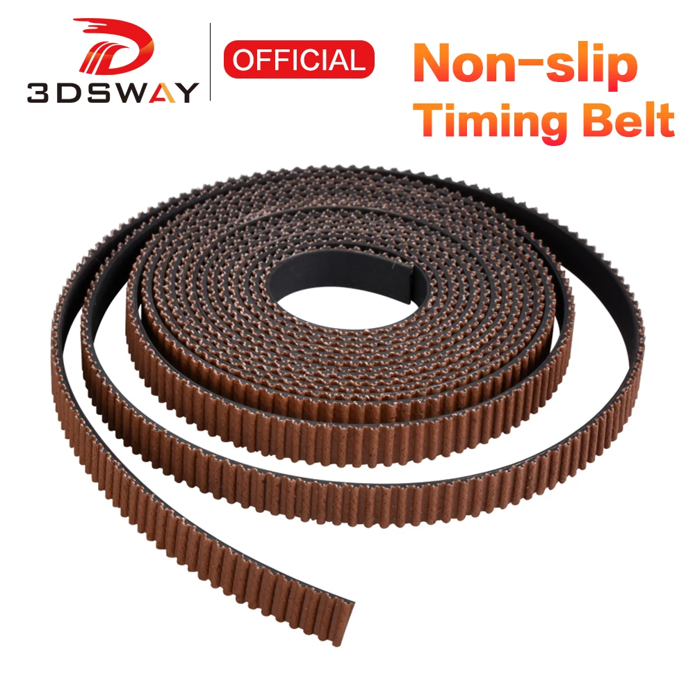 3DSWAY alta calidad 2GT correa de distribución abierta antideslizante resistente al desgaste gt2 correa síncrona antideslizante ancho 6mm para piezas de impresora 3D