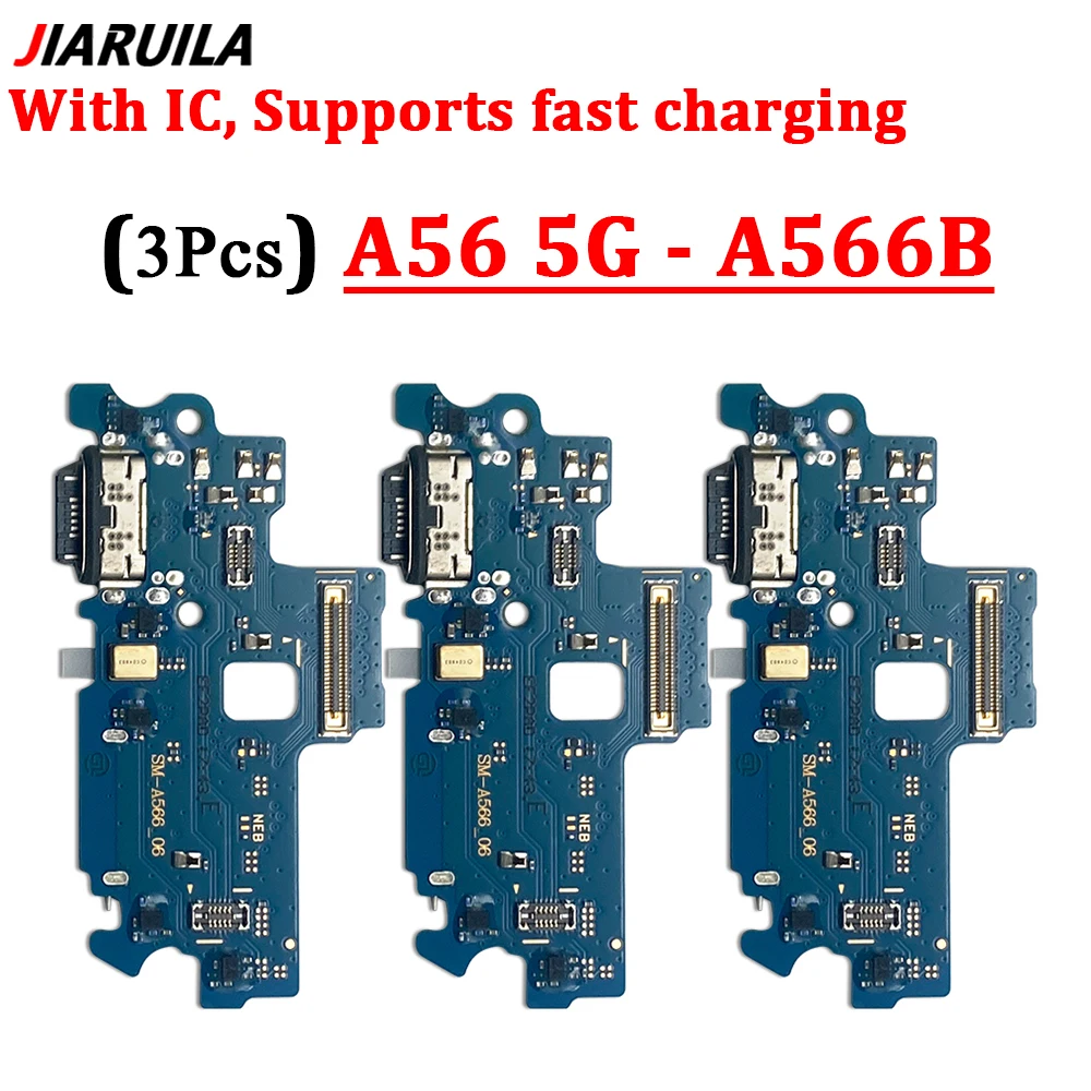 Enhanced Charging Port Board with Fast Charge USB Dock Connection - 3 Pack