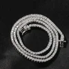 2mm Row Zircon Necklace AAA Zircon Tennis Chain Personality Trend Necklace For Men&Women Jewelry Gifts 1