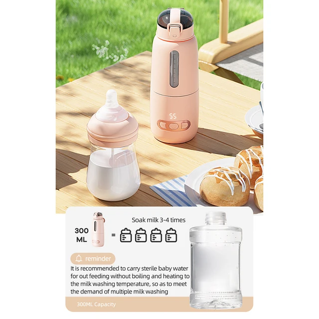 Portable Water Warmer for Baby Formula 300ml Precise Temperature Contr –  Nordic Baby Boutique